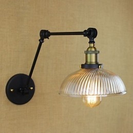 Apliques de pared Luces oscilantes Lámparas de pared de lectura Estilo mini Cabaña rústica Metal