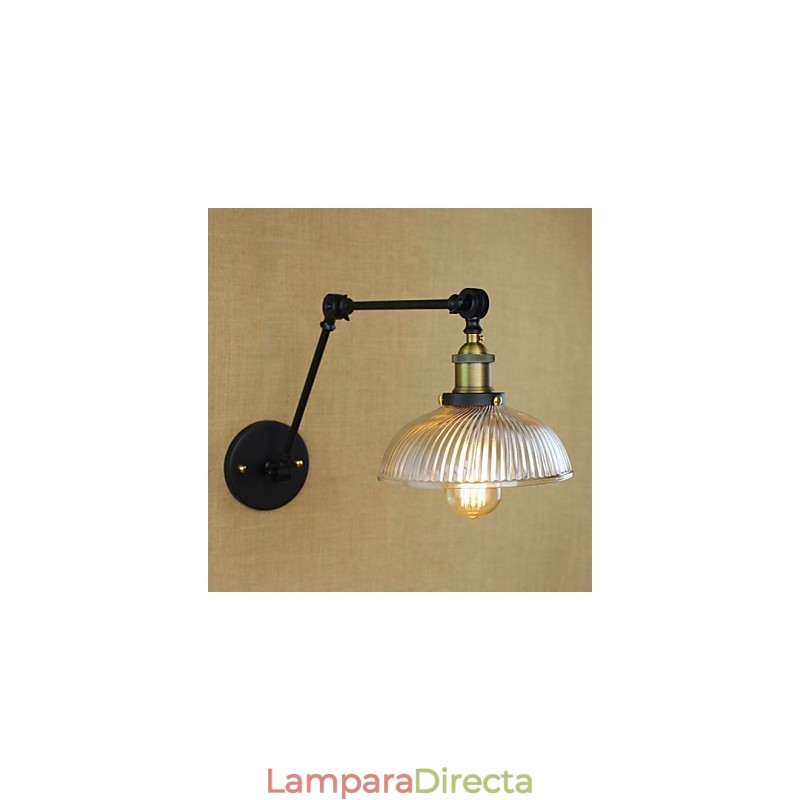 Apliques de pared Luces oscilantes Lámparas de pared de lectura Estilo mini Cabaña rústica Metal