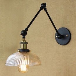 Apliques de pared Luces oscilantes Lámparas de pared de lectura Estilo mini Cabaña rústica Metal