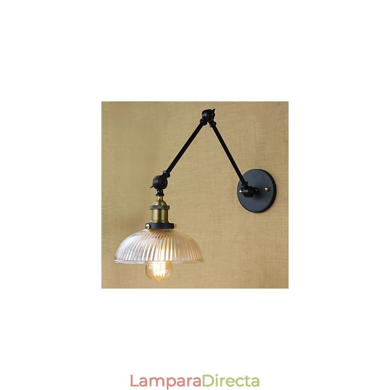 Apliques de pared Luces oscilantes Lámparas de pared de lectura Estilo mini Cabaña rústica Metal