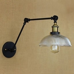Apliques de pared Luces oscilantes Lámparas de pared de lectura Estilo mini Cabaña rústica Metal