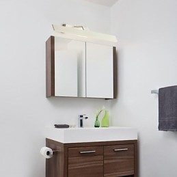 Iluminación de baño moderna contemporánea de metal