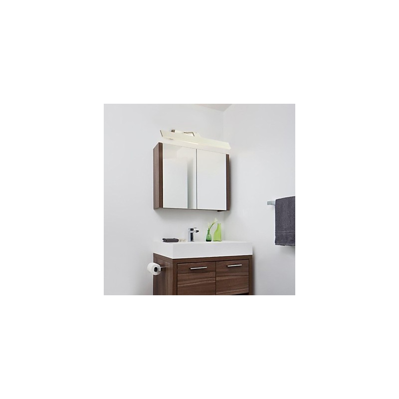 Iluminación de baño moderna contemporánea de metal