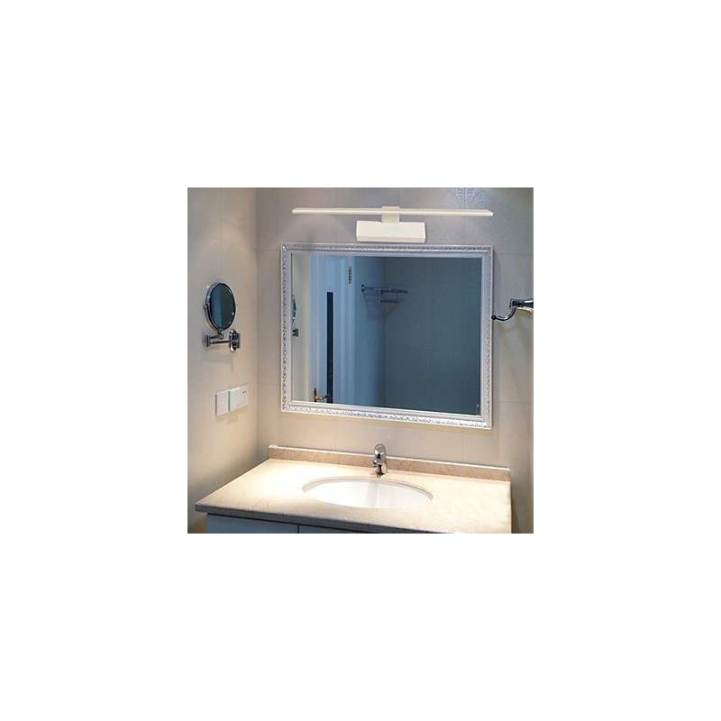 Iluminación de baño moderna contemporánea de metal
