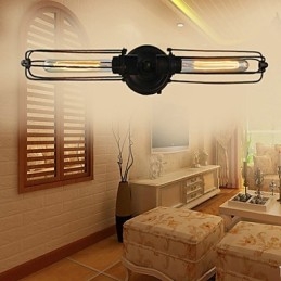 Lámpara de pared con chimenea clásica tradicional en miniatura
