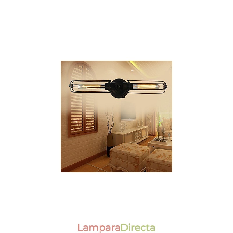 Lámpara de pared con chimenea clásica tradicional en miniatura