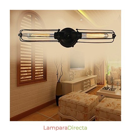 Lámpara de pared con chimenea clásica tradicional en miniatura