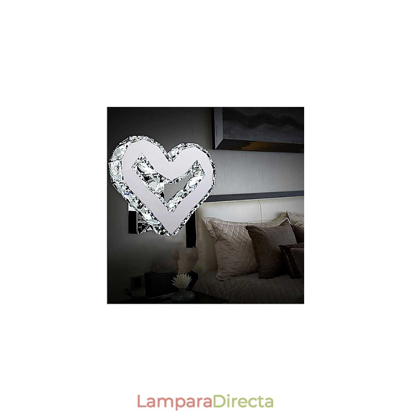 Apliques de pared de cristal estilo mini, modernos y contemporáneos de metal.