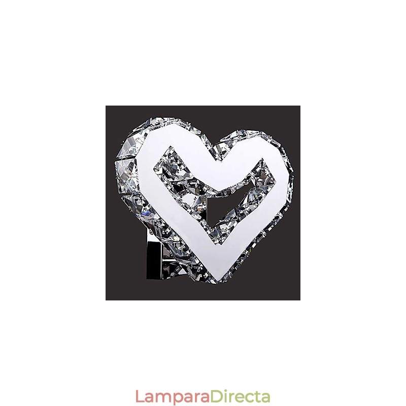 Apliques de pared de cristal estilo mini, modernos y contemporáneos de metal.