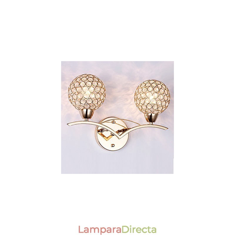 Apliques de pared Lámparas de pared de lectura Cristal Mini Estilo Moderno Contemporáneo Metal