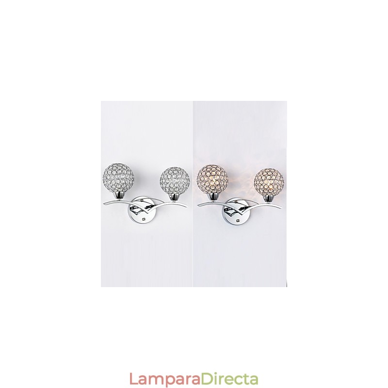 Apliques de pared Lámparas de pared de lectura Cristal Mini Estilo Moderno Contemporáneo Metal