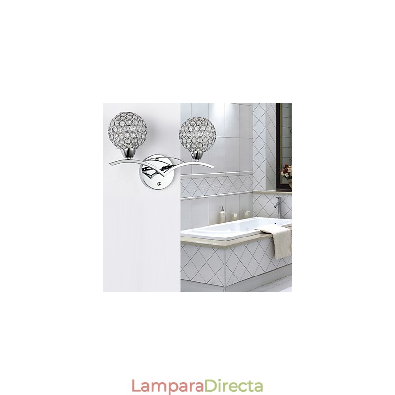 Apliques de pared Lámparas de pared de lectura Cristal Mini Estilo Moderno Contemporáneo Metal