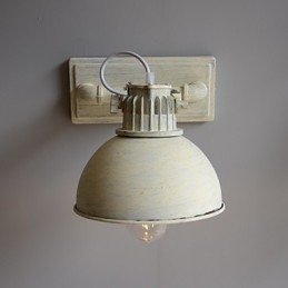 Lámpara de pared de hierro forjado vintage nostálgica a estrenar para balcón, estilo loft, del norte de Europa.