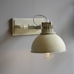 Lámpara de pared de hierro forjado vintage nostálgica a estrenar para balcón, estilo loft, del norte de Europa.