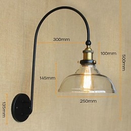 Apliques de pared Iluminación de baño Luces de pared para exteriores Luces de pared de lectura Tradicional Clásico Metal