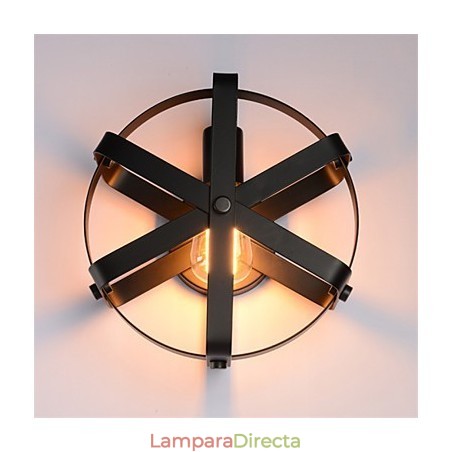 Nuevo aplique de pared redondo industrial de estilo vintage para balcón, loft, entrada, pasillo, dormitorio, lámpara de pared Nuevo aplique de pared redondo industrial de estilo vintage para balcón, loft, entrada, pasillo, dormitorio, lámpara de pared