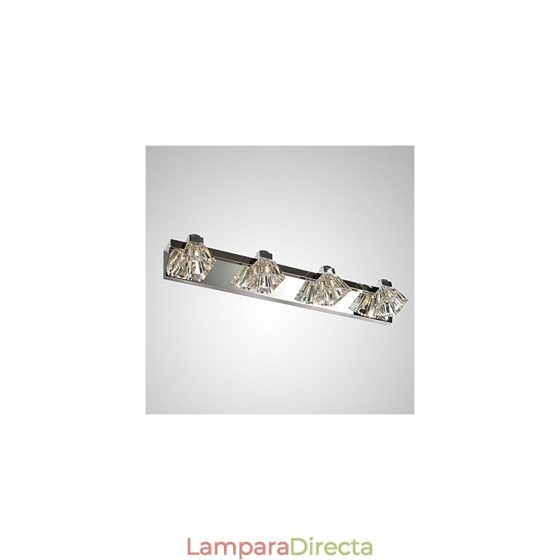 Apliques de pared de cristal modernos contemporáneos G4 de metal
