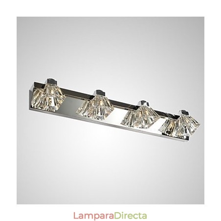 Apliques de pared de cristal modernos contemporáneos G4 de metal Apliques de pared de cristal modernos contemporáneos G4 de metal