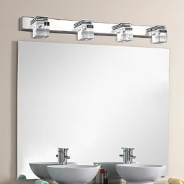 Apliques de pared Iluminación de baño Bañadores de pared Cristal Mini Estilo Moderno Contemporáneo Metal