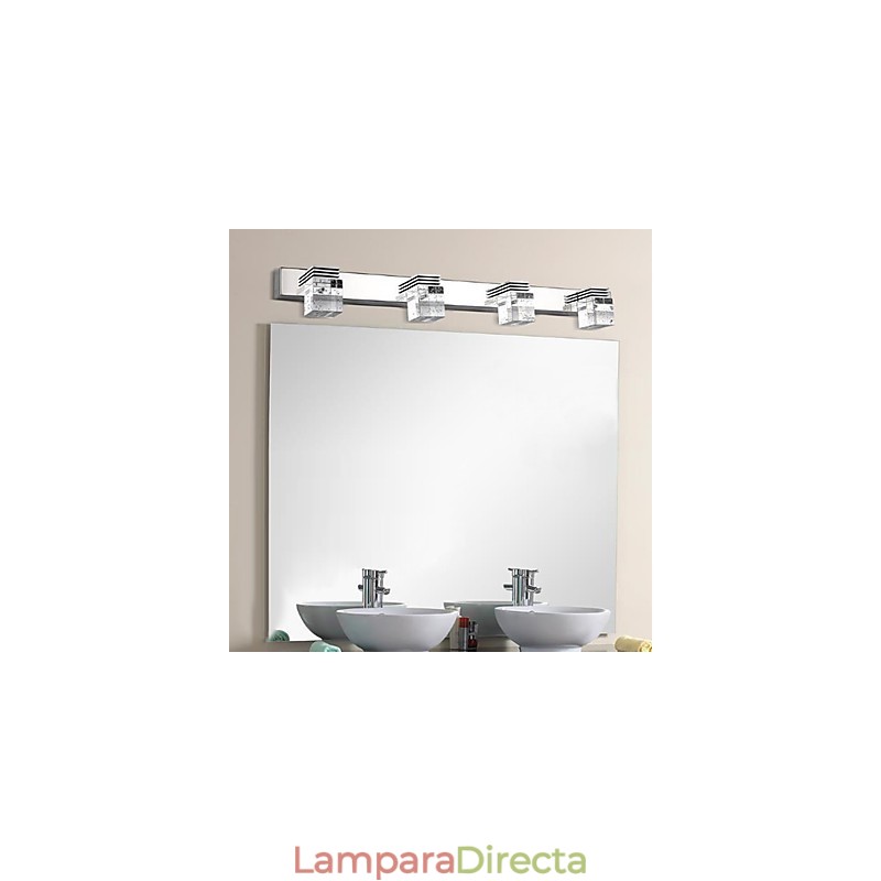 Apliques de pared Iluminación de baño Bañadores de pared Cristal Mini Estilo Moderno Contemporáneo Metal