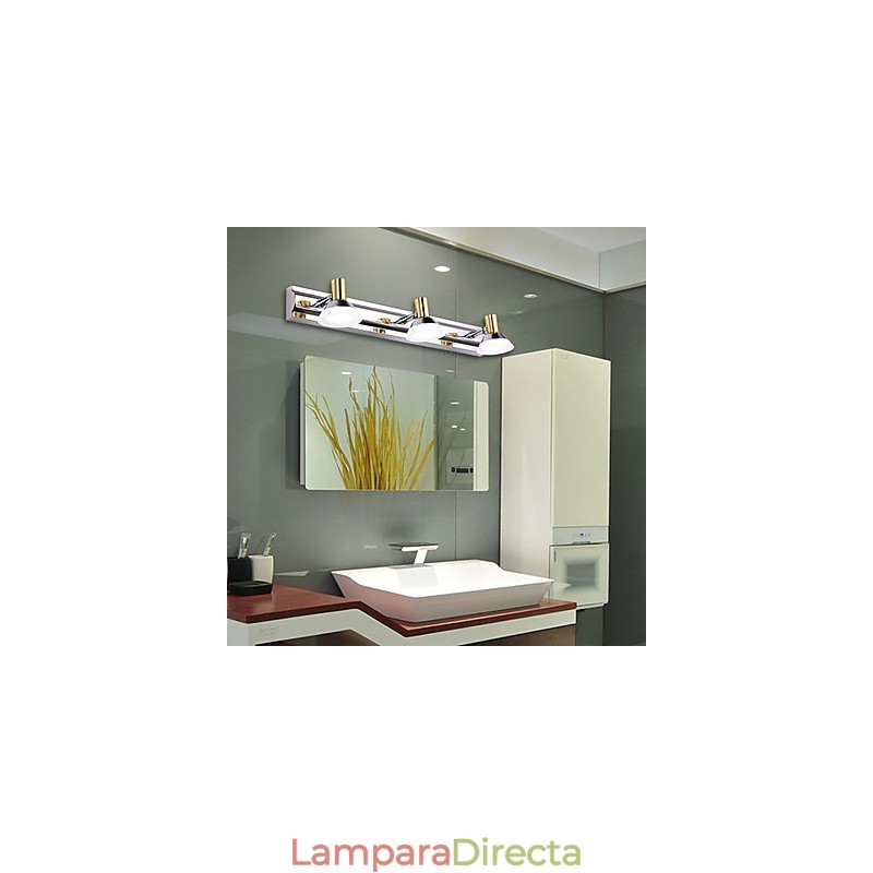Apliques de pared Iluminación de baño Moderno Contemporáneo Metal