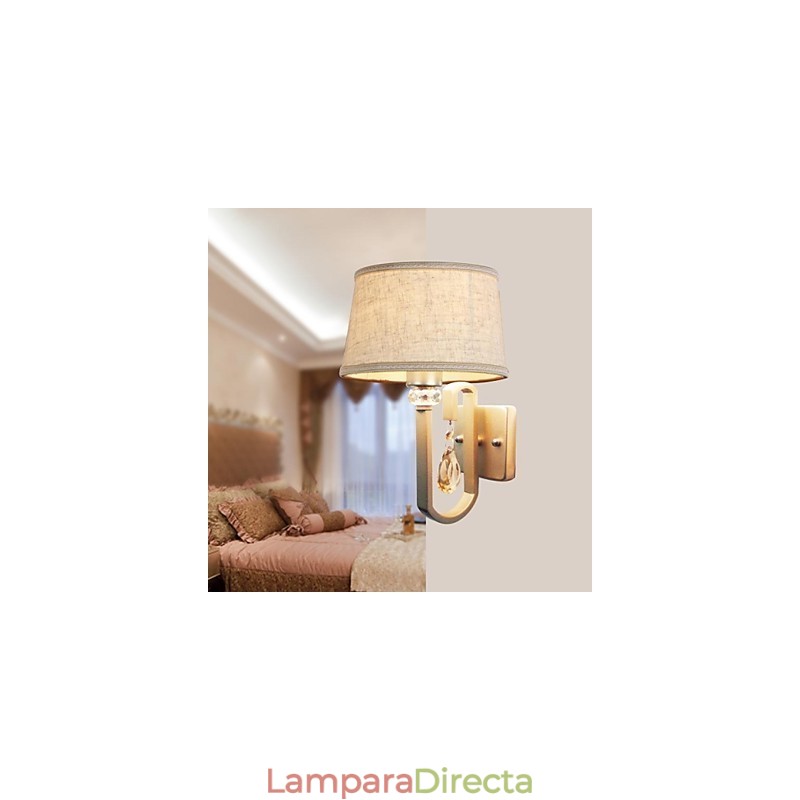 Apliques de pared de cristal de metal contemporáneo moderno