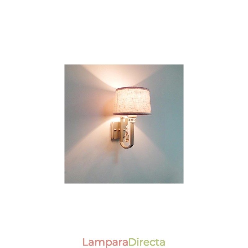 Apliques de pared de cristal de metal contemporáneo moderno