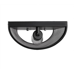 Aplique de pared de malla de alambre de acero y metal de estilo vintage Simplicity para sala de estar, pasillo, ático, garaje, sótano, lámpara de pared
