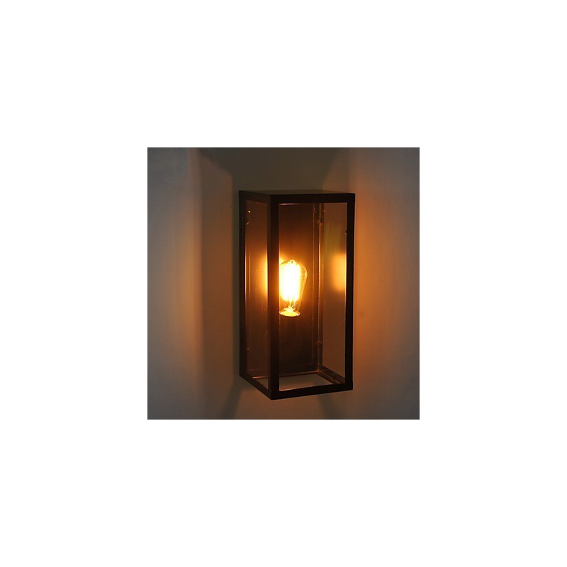 Aplique de pared de hierro estilo retro estilo pastoral de pueblo para sala de estar, comedor y dormitorio.