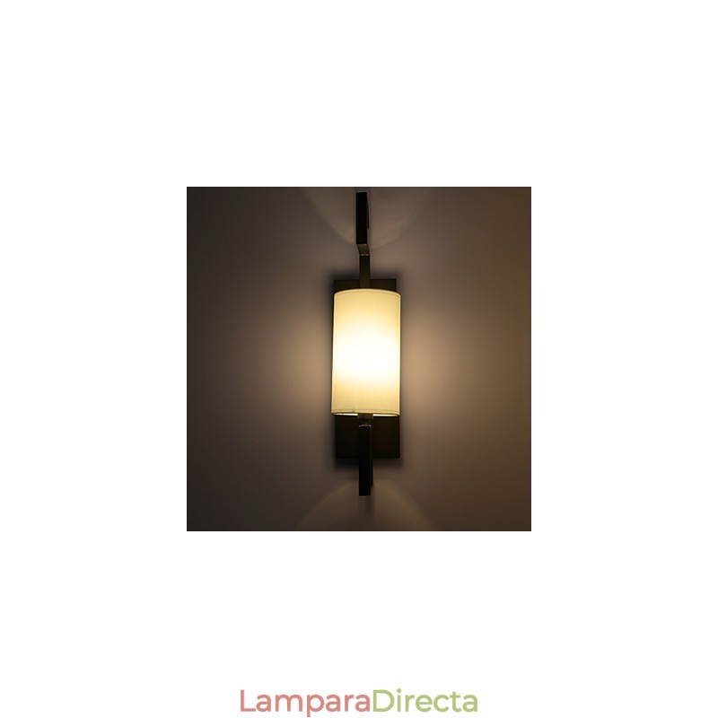 Lámpara antigua de estilo americano moderno para sala de estar, dormitorio, hotel, lámpara de pared de tela blanca.