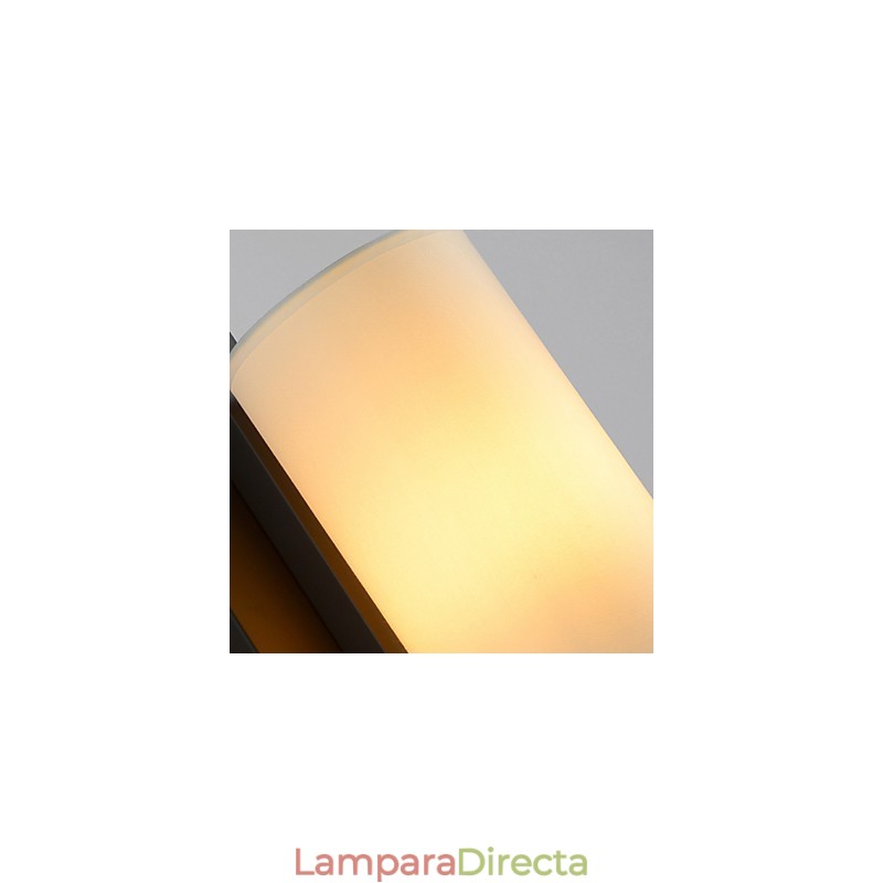 Lámpara antigua de estilo americano moderno para sala de estar, dormitorio, hotel, lámpara de pared de tela blanca.