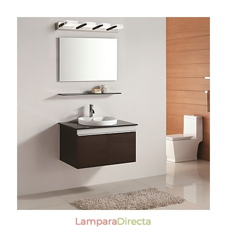 Lámpara de espejo cuadrada de acero inoxidable y acrílico Lámpara de espejo cuadrada de acero inoxidable y acrílico