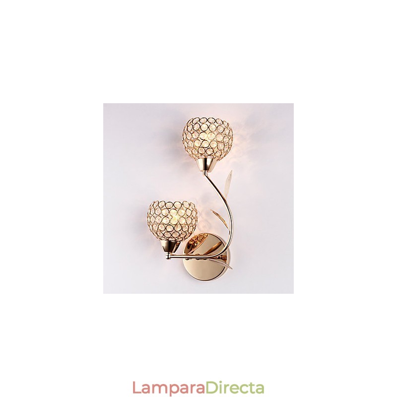 Apliques de pared Lámparas de pared de lectura Cristal Mini Estilo Moderno Contemporáneo Metal