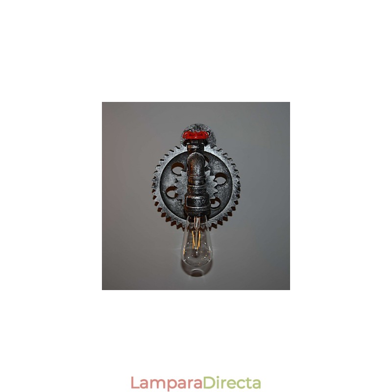Lámpara de pared de pasillo de bar de restaurante con barra de hierro creativa, lámpara de pared de loft, equipo industrial, personalidad para hacer las viejas tuberías de agua