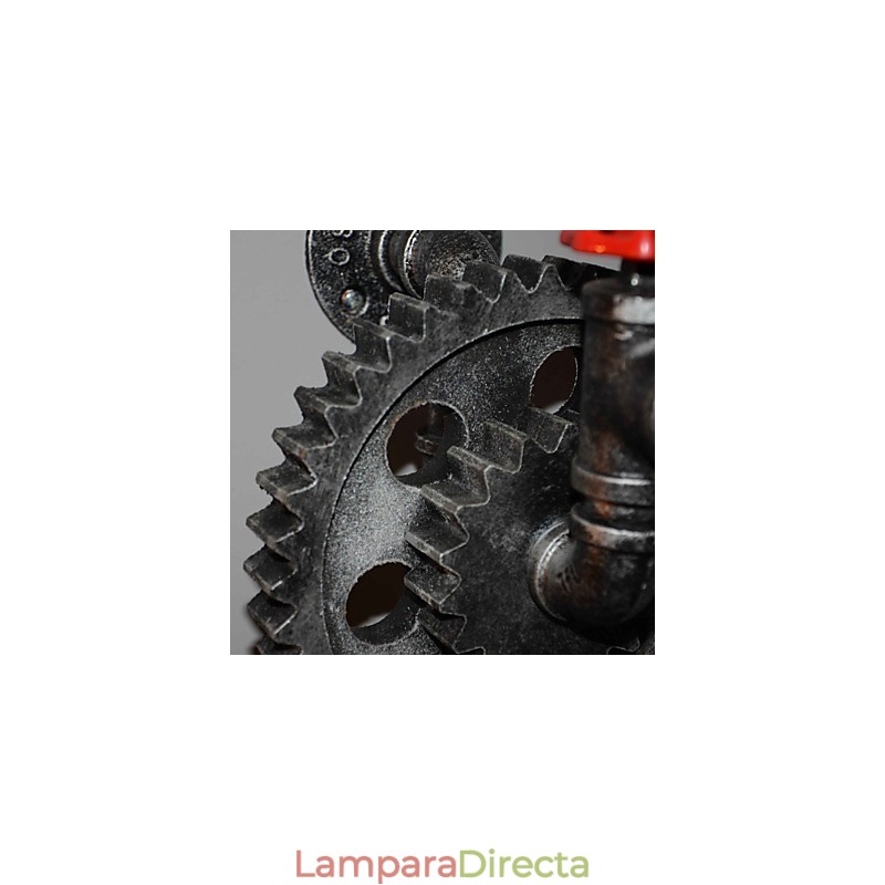 Lámpara de pared de pasillo de bar de restaurante con barra de hierro creativa, lámpara de pared de loft, equipo industrial, personalidad para hacer las viejas tuberías de agua