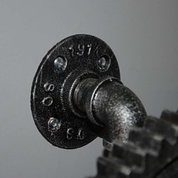Lámpara de pared de pasillo de bar de restaurante con barra de hierro creativa, lámpara de pared de loft, equipo industrial, personalidad para hacer las viejas tuberías de agua