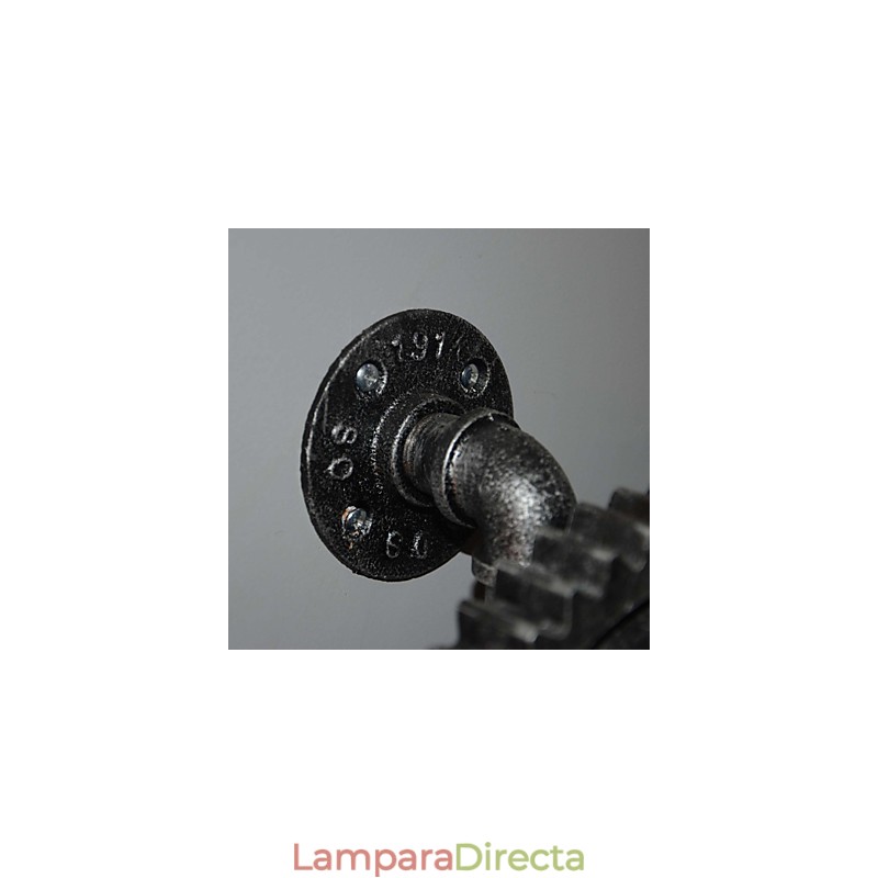 Lámpara de pared de pasillo de bar de restaurante con barra de hierro creativa, lámpara de pared de loft, equipo industrial, personalidad para hacer las viejas tuberías de agua