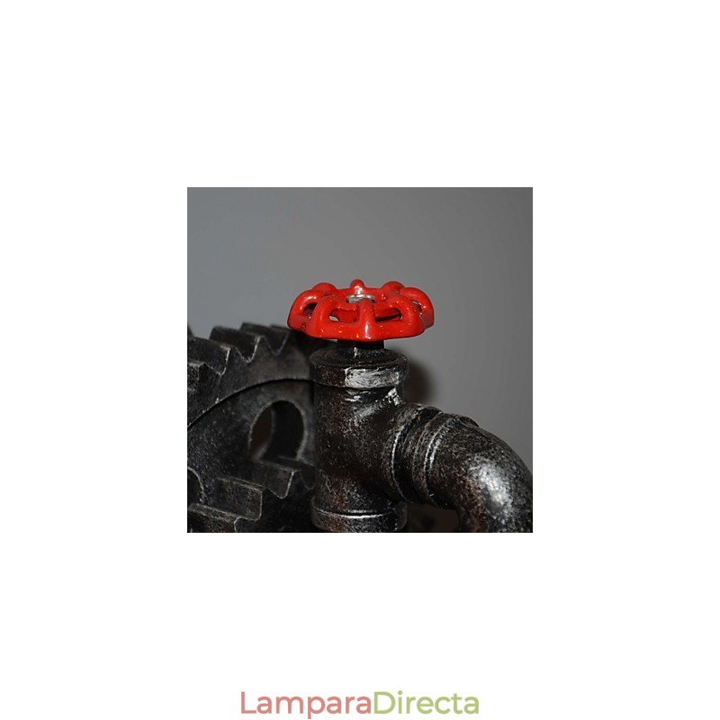 Lámpara de pared de pasillo de bar de restaurante con barra de hierro creativa, lámpara de pared de loft, equipo industrial, personalidad para hacer las viejas tuberías de agua