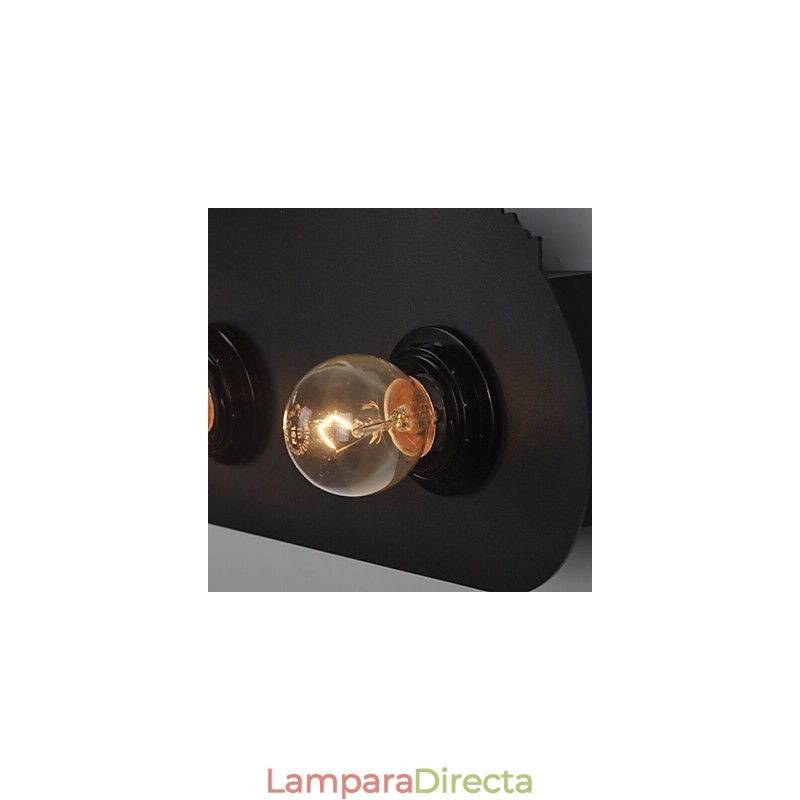 Lámparas de pared de hierro retro estilo loft, estilo pastoral americano, de 4 luces para pasillo de dormitorio
