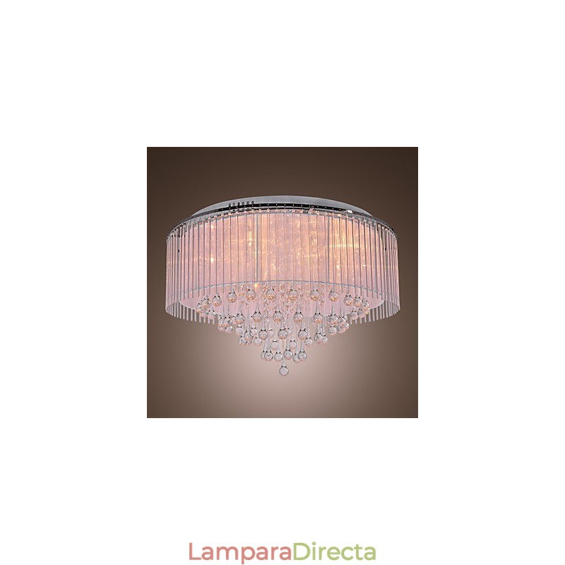 Lámpara empotrada moderna contemporánea de cristal galvanizado