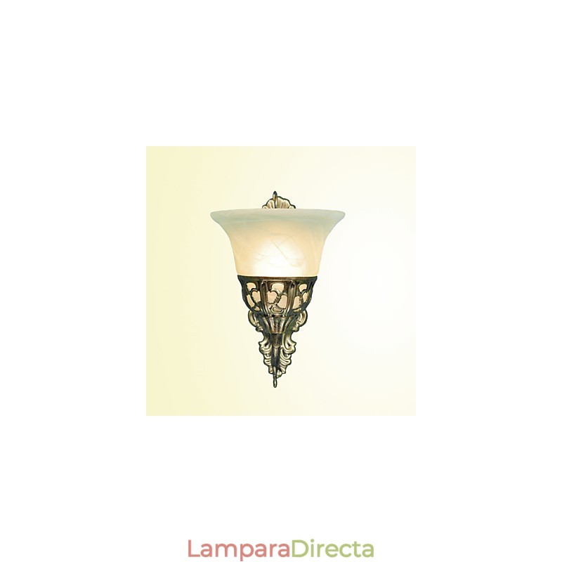 Lámparas de pared europeas de metal chapado en bronce, iluminación con mesita de noche, espejo frontal para sala de estar, lámpara de balcón
