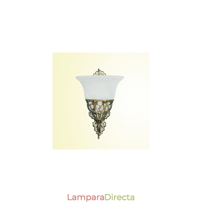 Lámparas de pared europeas de metal chapado en bronce, iluminación con mesita de noche, espejo frontal para sala de estar, lámpara de balcón