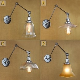Apliques de pared Iluminación de baño Luces de pared para exteriores Luces de pared de lectura Vidrio contemporáneo moderno