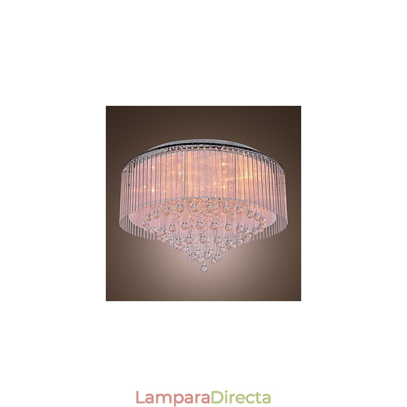 Lámpara empotrada moderna contemporánea de cristal galvanizado