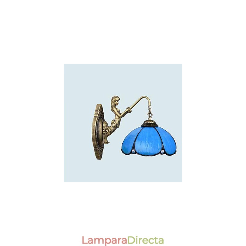 Lámpara de pared de hierro forjado creativa, estilo rural, estilo europeo