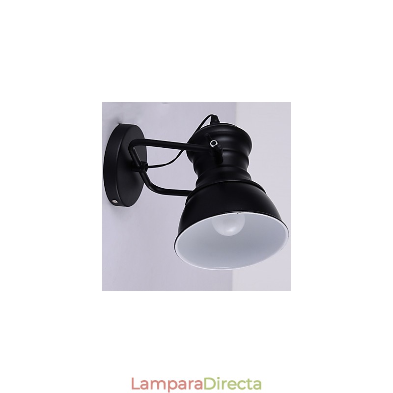 Apliques de pared Art Déco Lámpara de pared de loft con letrero de hierro industrial