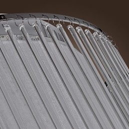Lámpara empotrada moderna contemporánea de cristal galvanizado