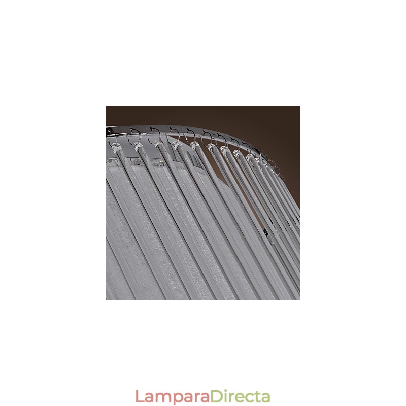 Lámpara empotrada moderna contemporánea de cristal galvanizado