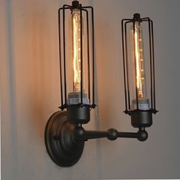 Lámpara de pared de hierro estilo loft americano estilo retro industrial con luces artísticas