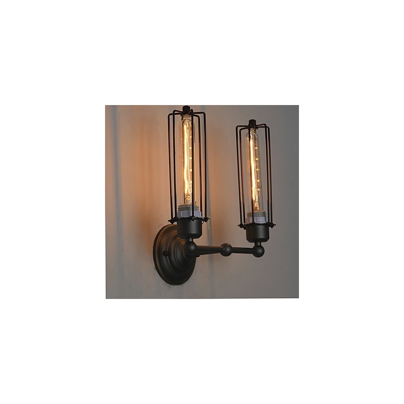 Lámpara de pared de hierro estilo loft americano estilo retro industrial con luces artísticas